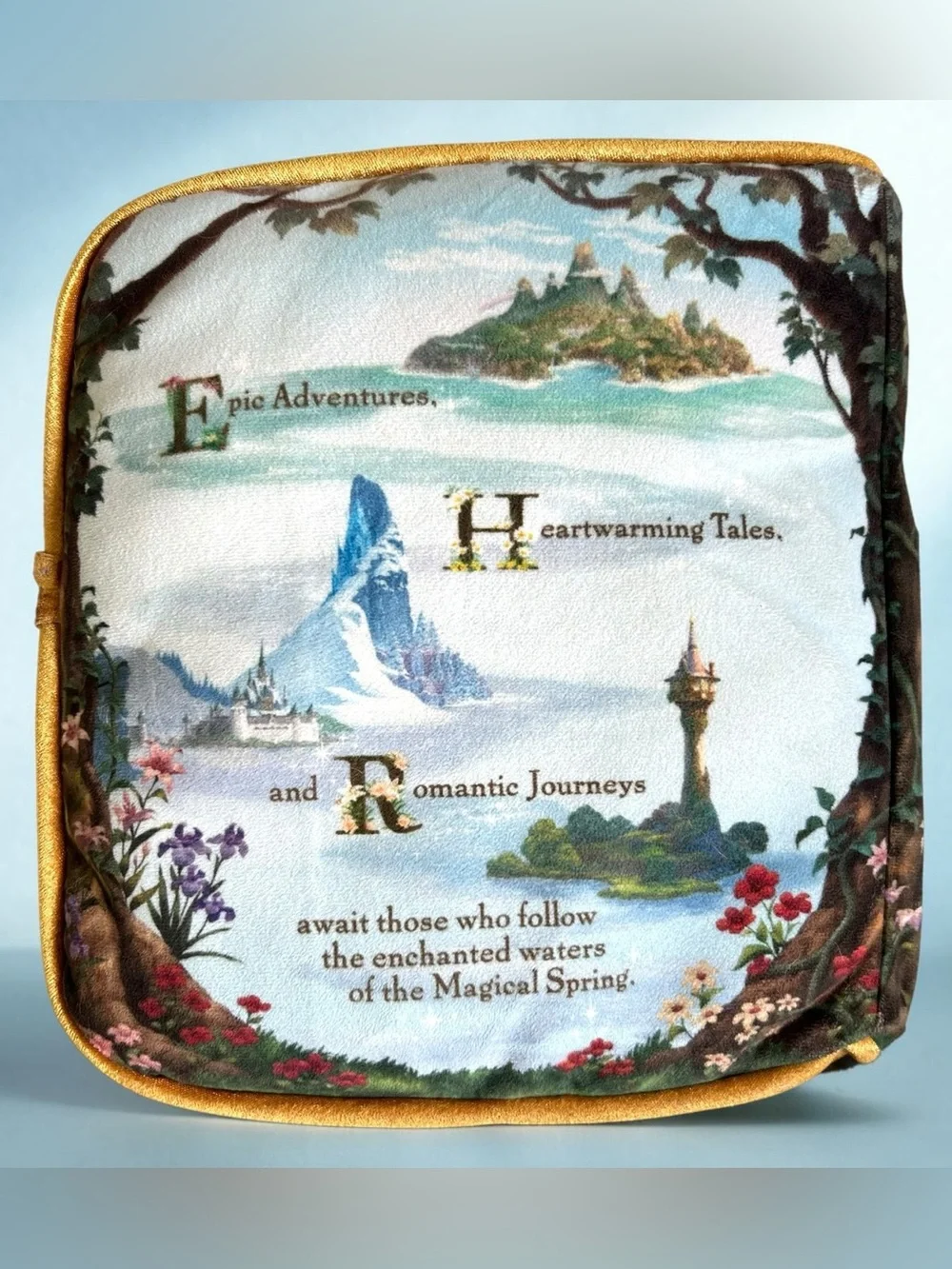 Tokyo Disney Resort Fantasy Springs Art Book Cushion Pillow